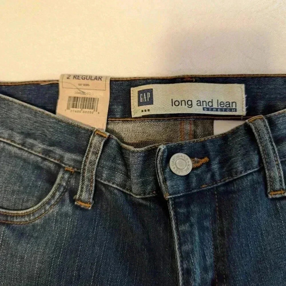 NWT Gap Jeans Long & Lean Stretch Slim with Flare Leg Size 2R - Picture 5 of 6